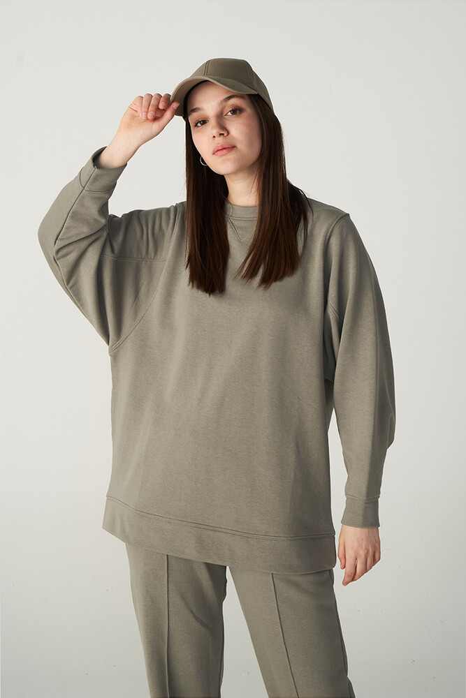 ÇAĞLA BASIC SWEATSHIRT - Thumbnail