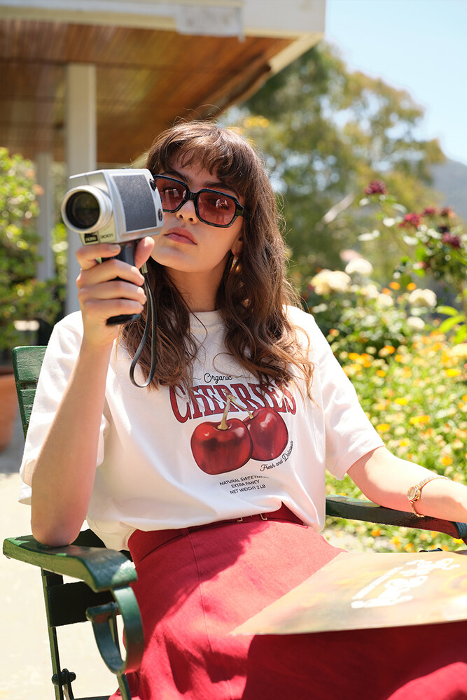 CHERRIES BASKILI T-SHIRT - Thumbnail