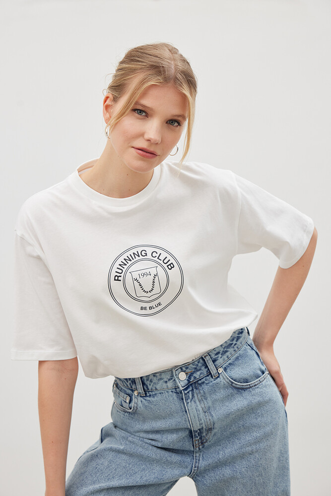 EKRU RUNNING CLUB T-SHIRT - Thumbnail