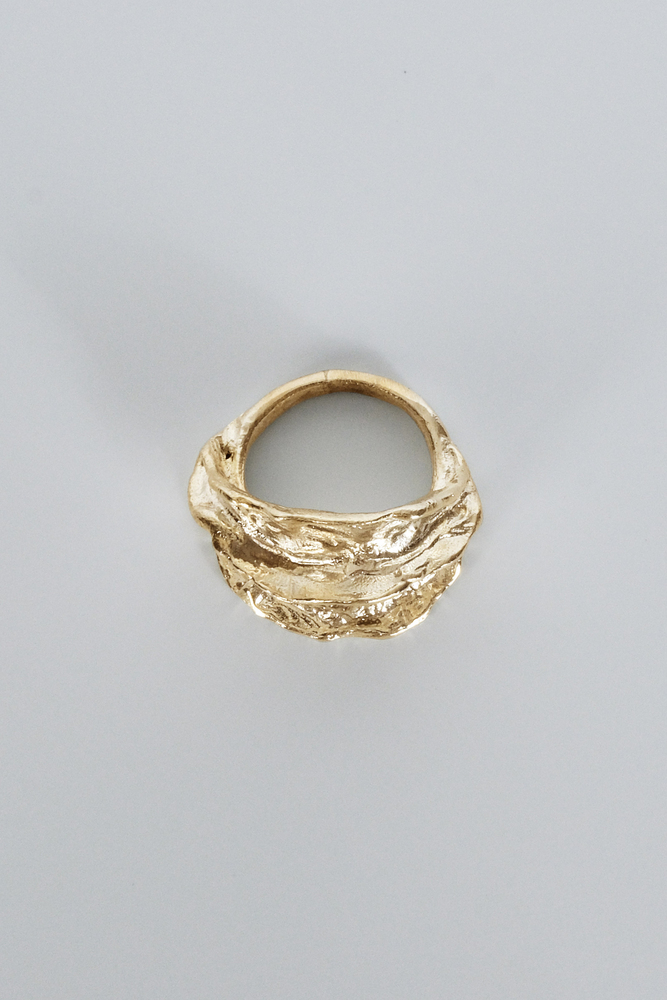 GOLD AMORF YÜZÜK - Thumbnail