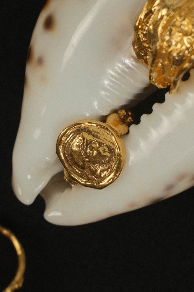GOLD MADALYON YÜZÜK - Thumbnail