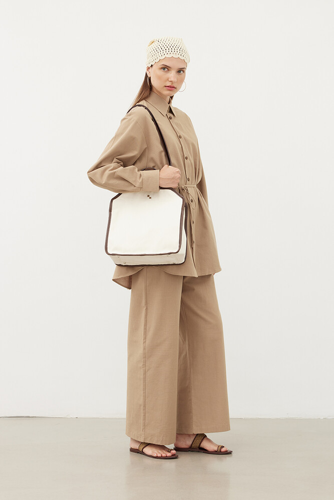KAHVERENGİ DETAYLI DAILY BAG - Thumbnail