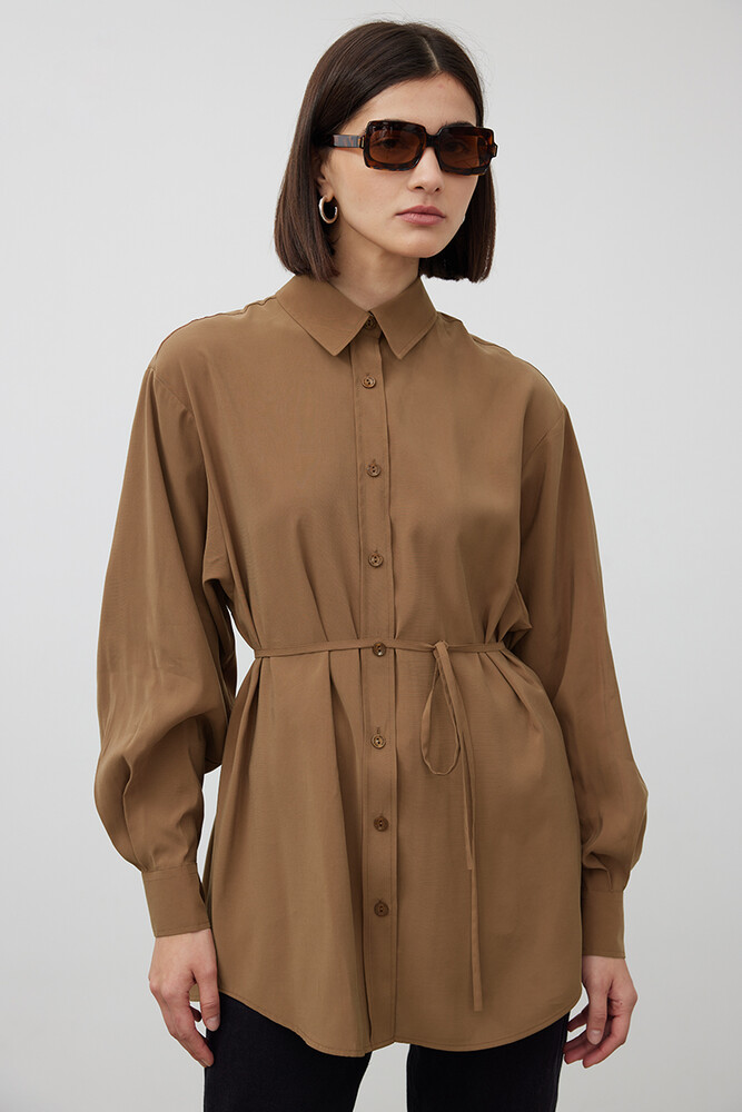 KARAMEL VINTAGE GÖMLEK