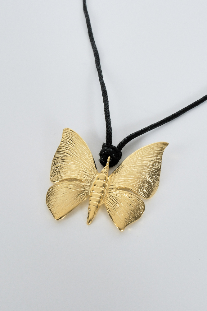 GOLD KELEBEK KOLYE - Thumbnail