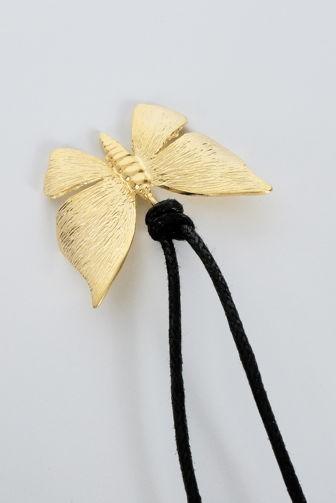 GOLD KELEBEK KOLYE - Thumbnail