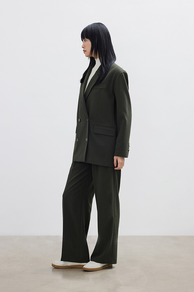 KOYU HAKİ OVERSIZE BLAZER CEKET - Thumbnail