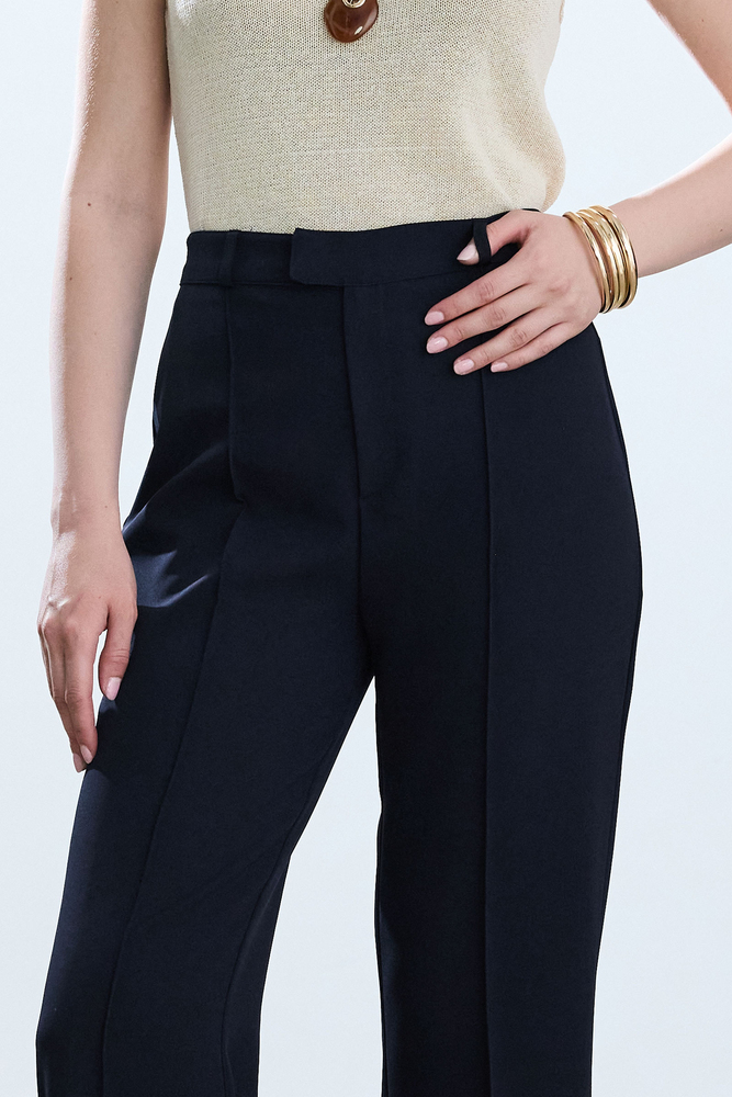 LACİVERT FLARE PANTOLON - Thumbnail