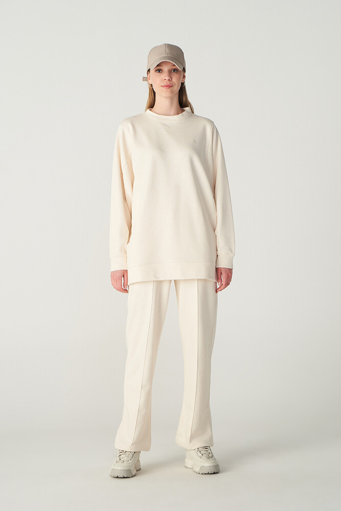 EKRU BASIC SWEATSHIRT - Thumbnail