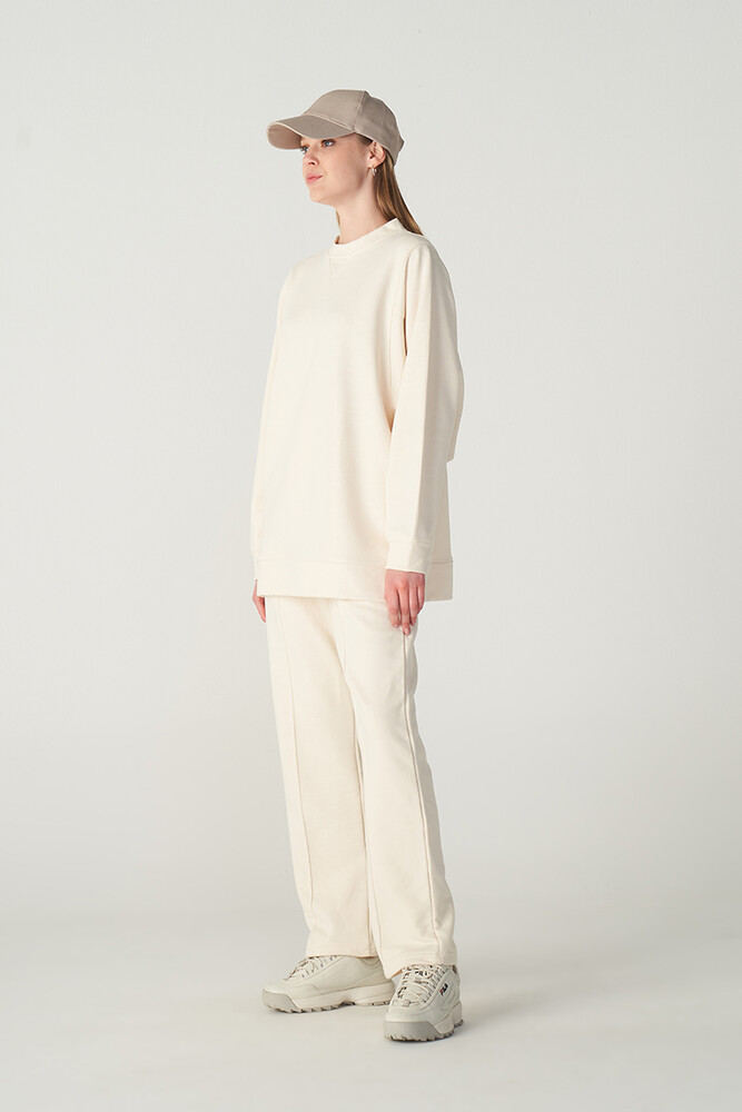 EKRU BASIC SWEATSHIRT - Thumbnail