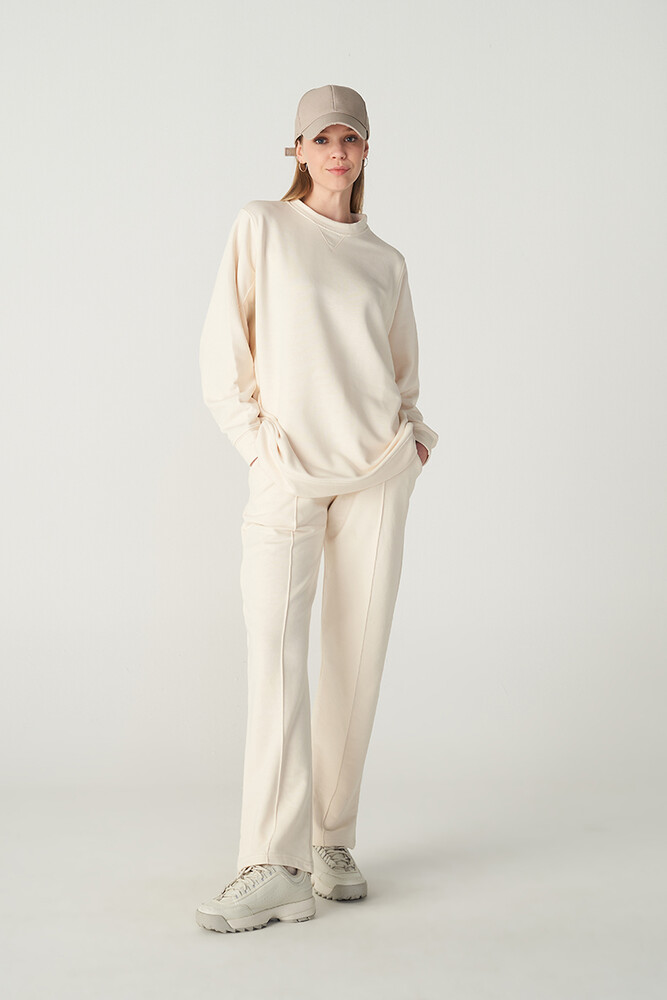 EKRU BASIC SWEATSHIRT - Thumbnail
