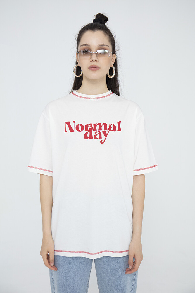 NORMAL DAY PAMUKLU T-SHIRT - Thumbnail