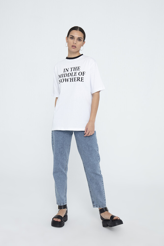 NOWHERE PAMUKLU T-SHIRT - Thumbnail