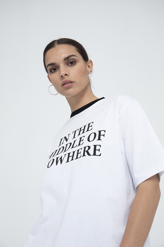 NOWHERE PAMUKLU T-SHIRT - Thumbnail
