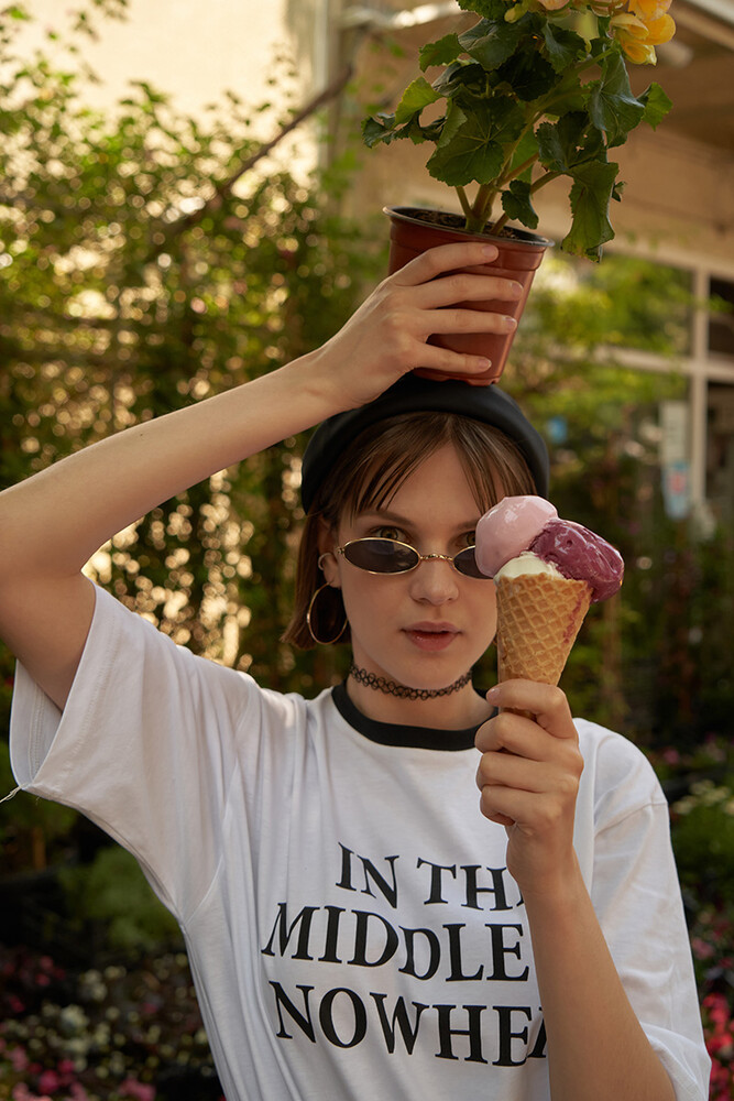 NOWHERE PAMUKLU T-SHIRT - Thumbnail