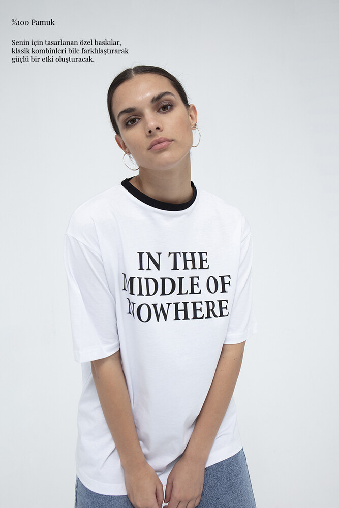 NOWHERE PAMUKLU T-SHIRT - Thumbnail
