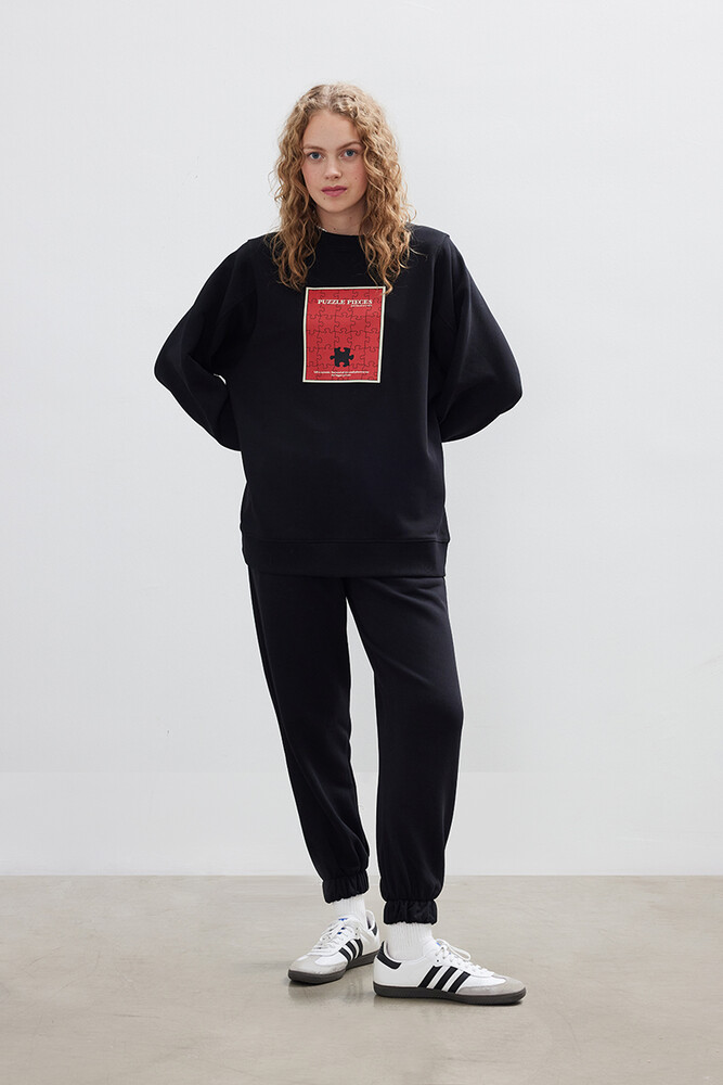 PUZZLE BASKILI BASIC SWEATSHIRT - Thumbnail