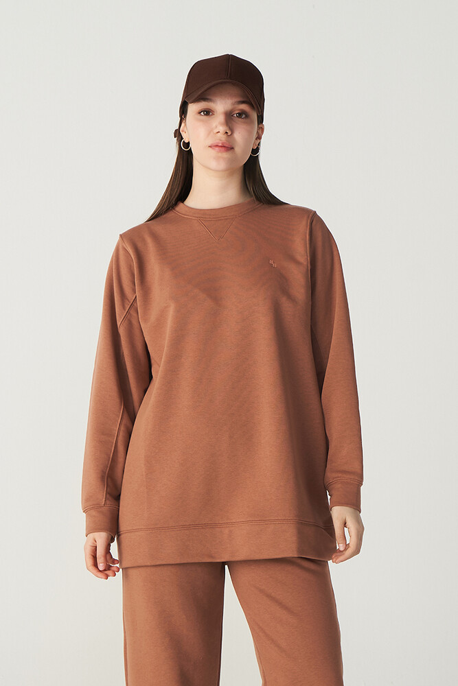 ŞEFTALİ BASIC SWEATSHIRT - Thumbnail