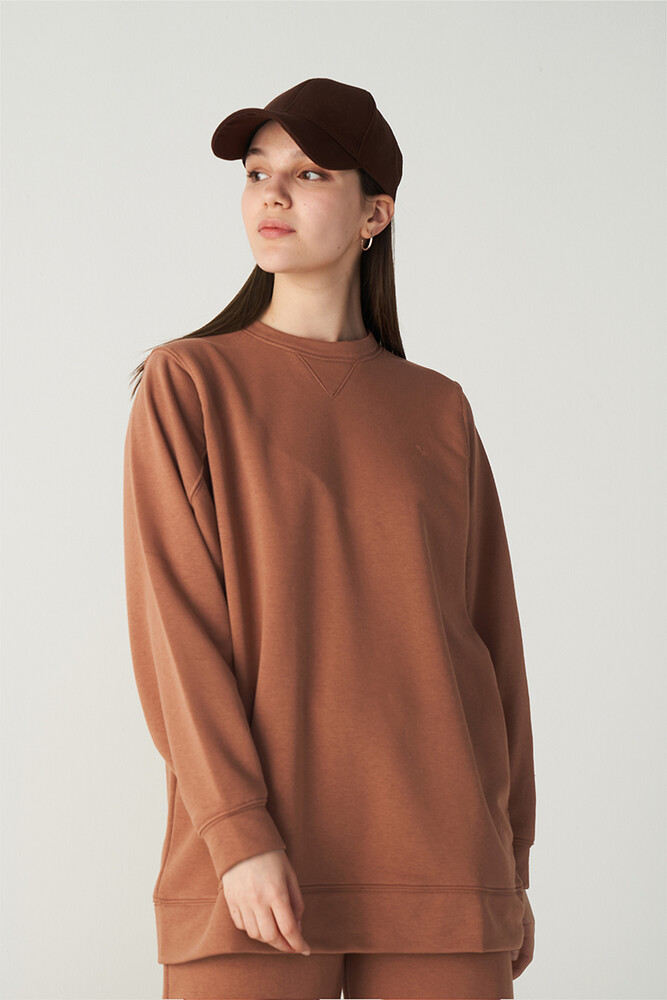 ŞEFTALİ BASIC SWEATSHIRT - Thumbnail
