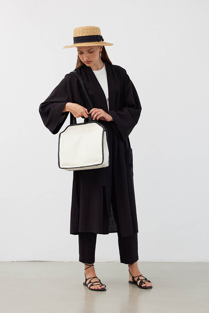 SİYAH DETAYLI DAILY BAG - Thumbnail