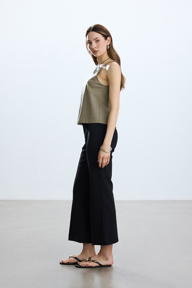SİYAH FLARE PANTOLON - Thumbnail