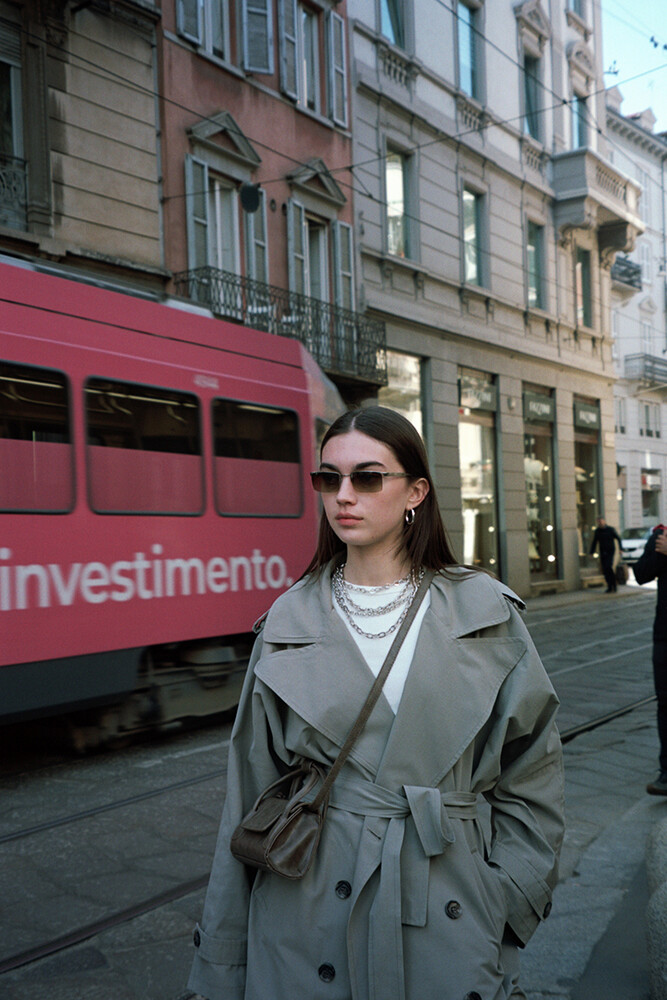 '90S TAŞ KISA TRENÇKOT